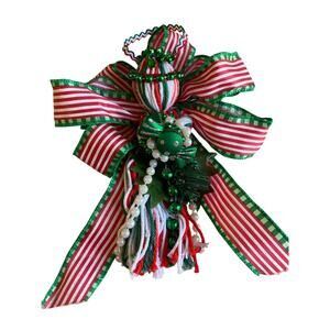 Red and Green Handmade Christmas Angel